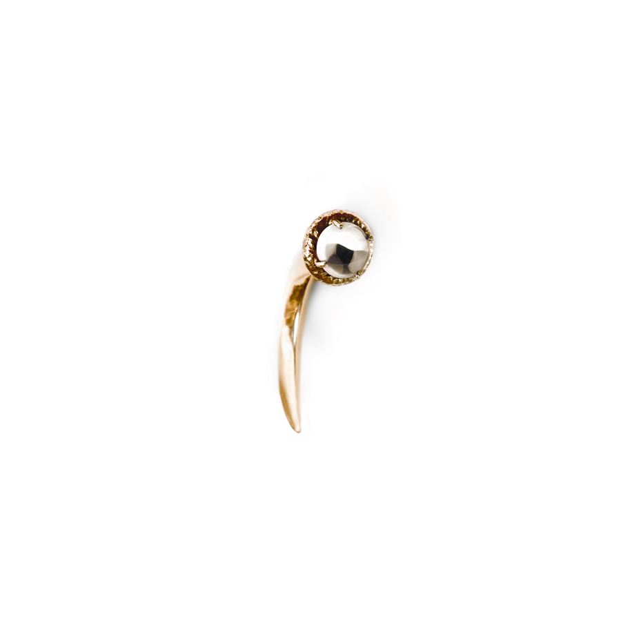 Rock crystal hook earring UNCINI | OR CDR1/2 BRO
